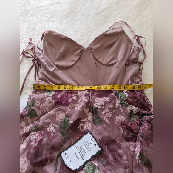 say yes to the prom dress Women's Pink Zippered Lined Lace Up Size 15 - Picture 13 of 15